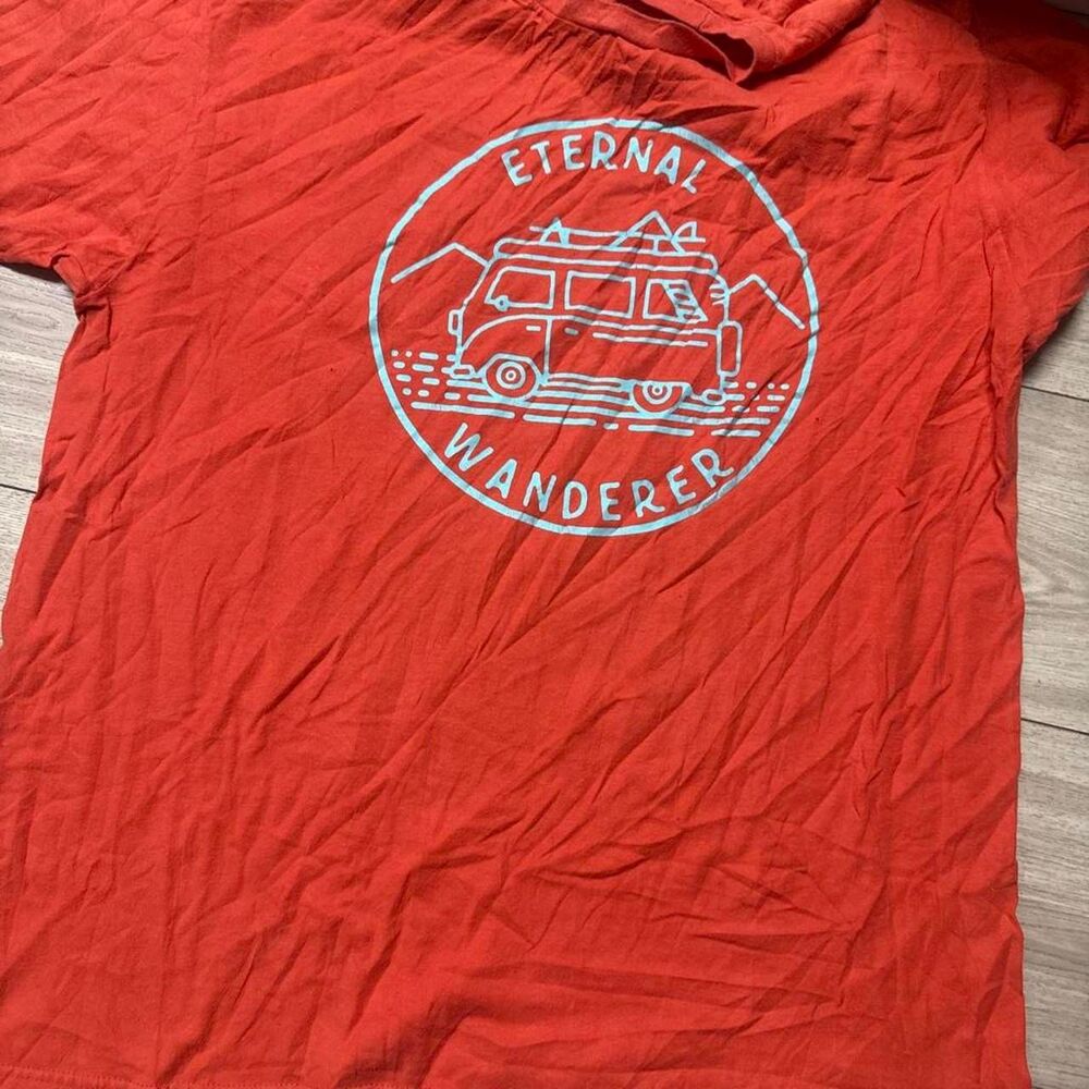 Unbranded Men's Red and Orange T-shirt